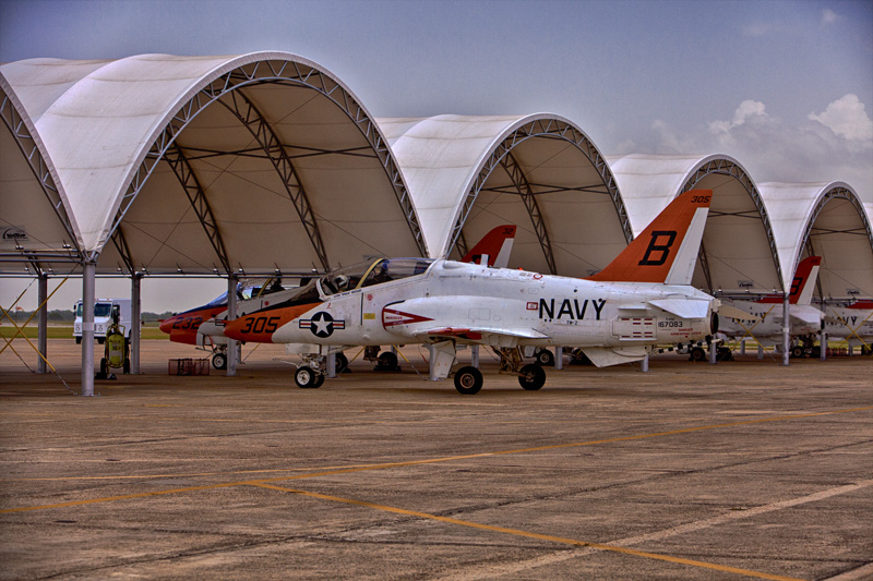 T-45C taxing to shelter#10T-HDR